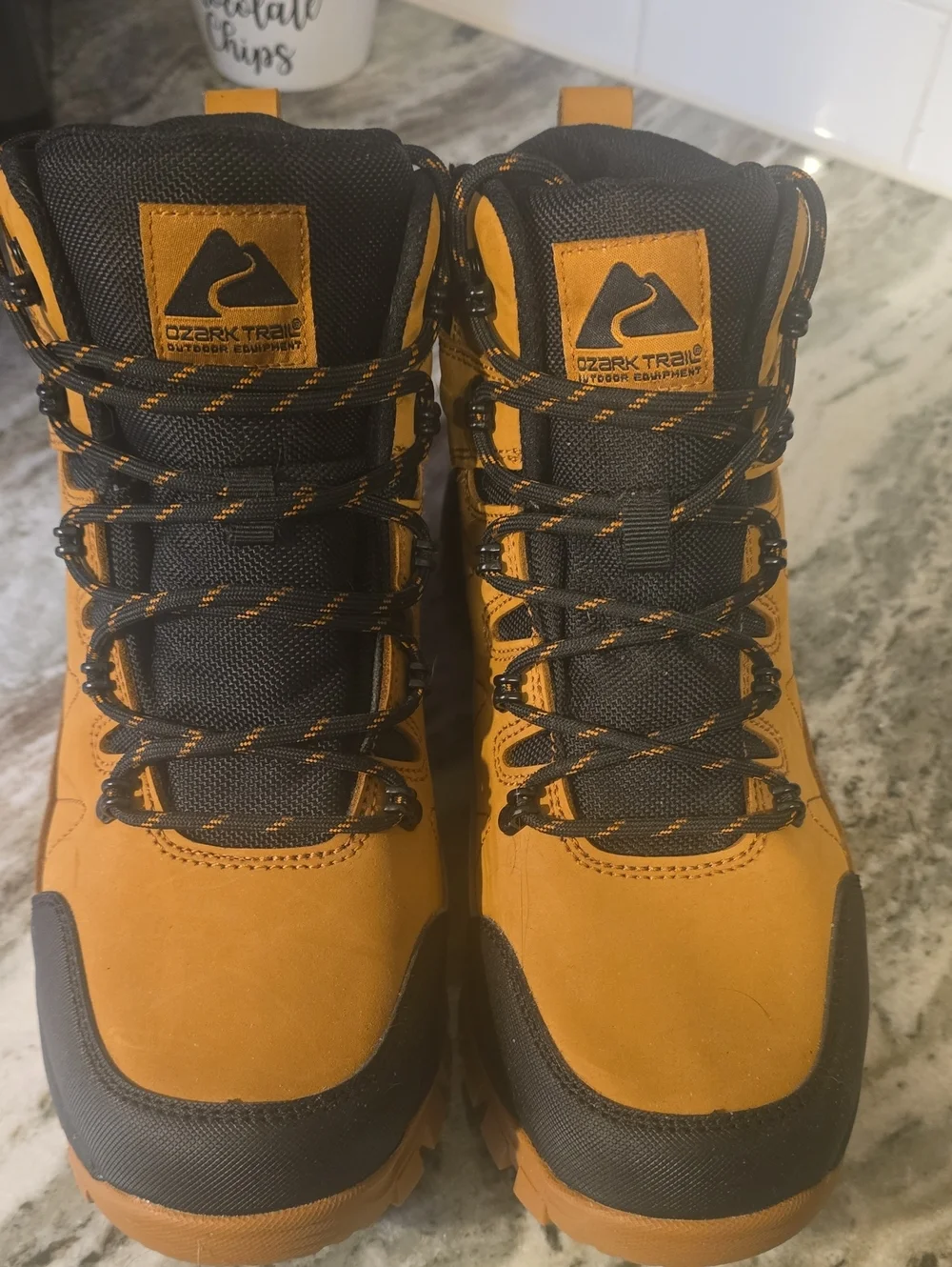 Ozark Trail Men's Waterproof Hiking Boots - Tan/Black